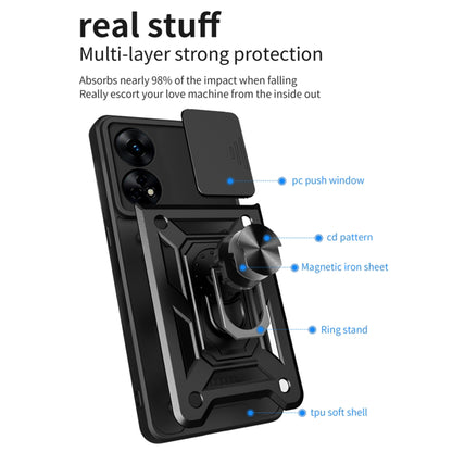 Θήκη για Oppo A78 4G, Techsuit, CamShield, Μαύρο