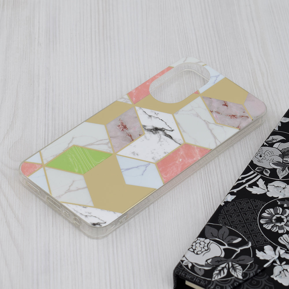 Θήκη για Oppo A78 4G, Techsuit, Marble, Μωβ