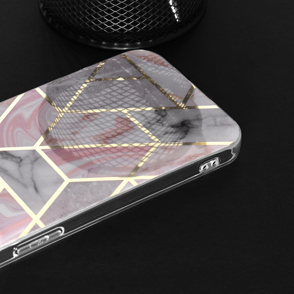 Θήκη για Oppo A78 4G, Techsuit, Marble, Ροζ