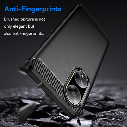 Θήκη για Oppo A98, Techsuit, Carbon, Μαύρο