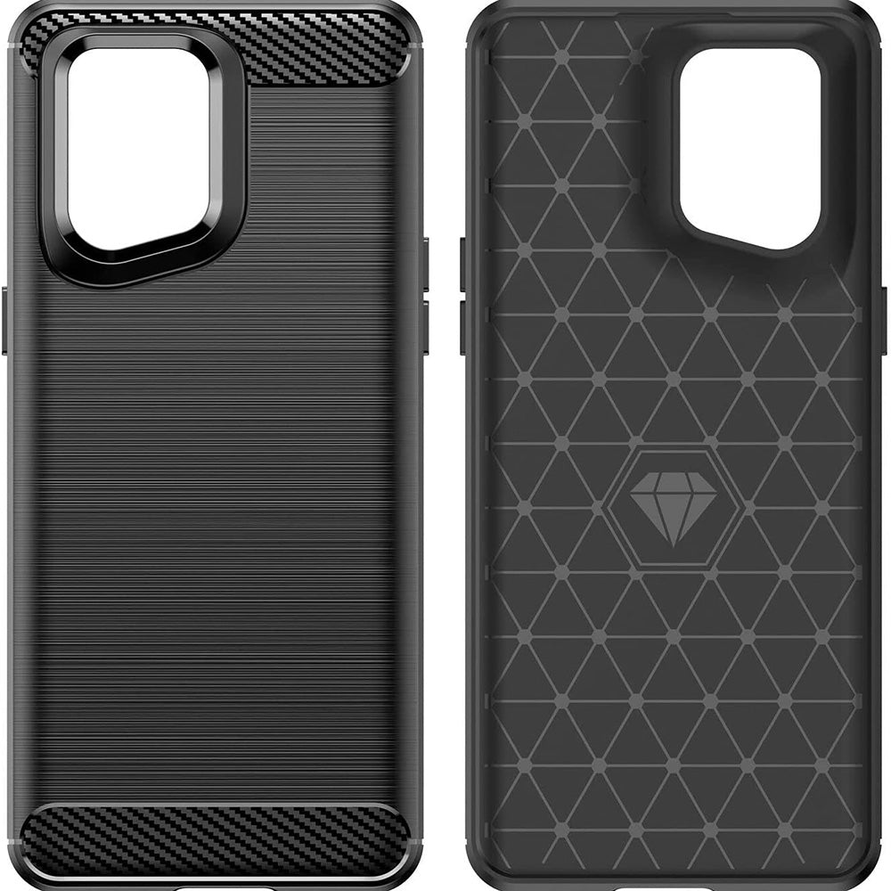 Case for Oppo Find X5 Pro, Techsuit, Carbon, Black