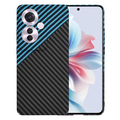 Case for Oppo Reno11 F, Techsuit, Carbonite FiberShell, Black Blue