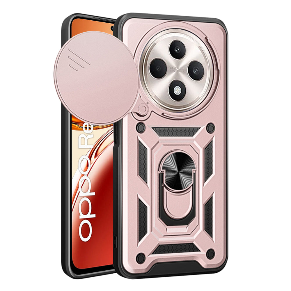 Θήκη για Oppo Reno12 FS 5G / Reno12 FS 4G / Reno12 F 4G / Reno12 F, Techsuit, CamShield, Ροζ