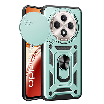 Θήκη για Oppo Reno12 FS 5G / Reno12 FS 4G / Reno12 F 4G / Reno12 F, Techsuit, CamShield, Πράσινο