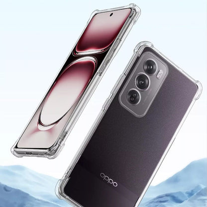 Θήκη για Oppo Reno12, Techsuit, Ανθεκτική σε Κρούσεις Διαφανής, Διάφανη