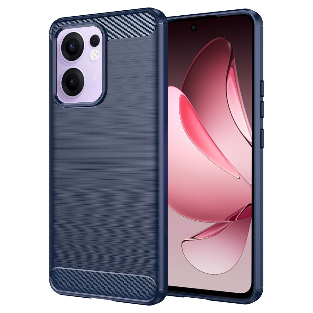 Θήκη για Oppo Reno13 FS 5G / Reno13 F 4G / Reno13 F, Techsuit, Carbon, Μπλε