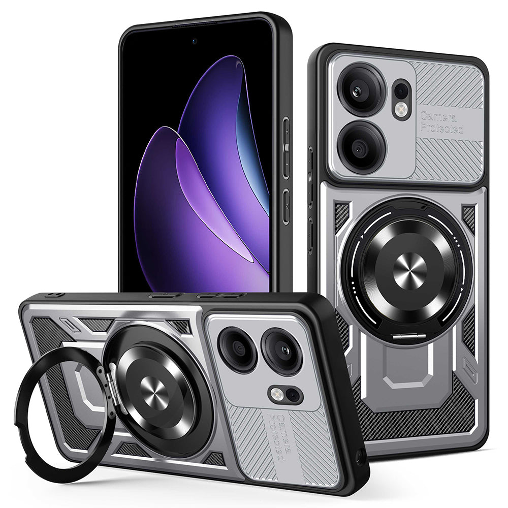 Θήκη για Oppo Reno13 FS 5G / Reno13 F 4G / Reno13 F, Techsuit, RuggedCam, Γκρι