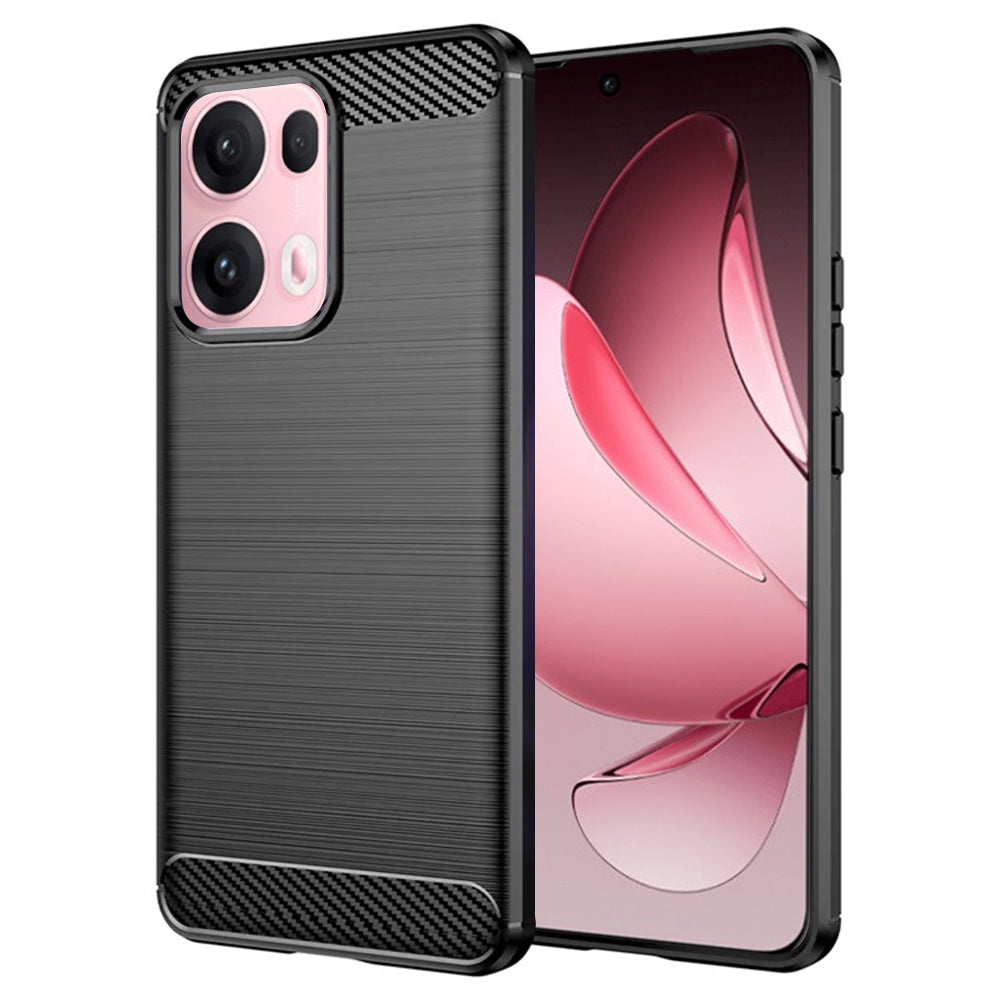 Θήκη για Oppo Reno13 Pro, Techsuit, Carbon, Μαύρο