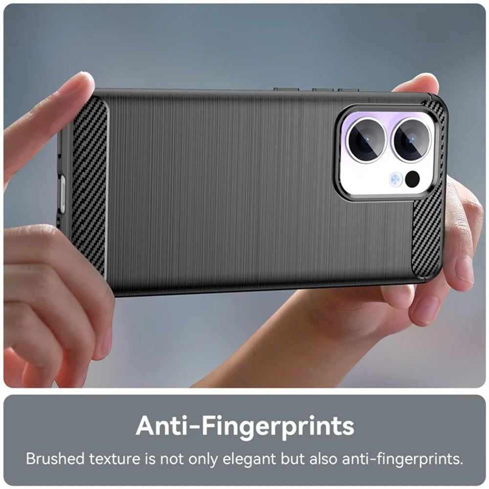 Θήκη για Oppo Reno13 Pro, Techsuit, Carbon, Μαύρο