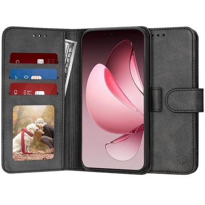 Θήκη για Oppo Reno13 Pro, Techsuit, Diary Book, Μαύρο