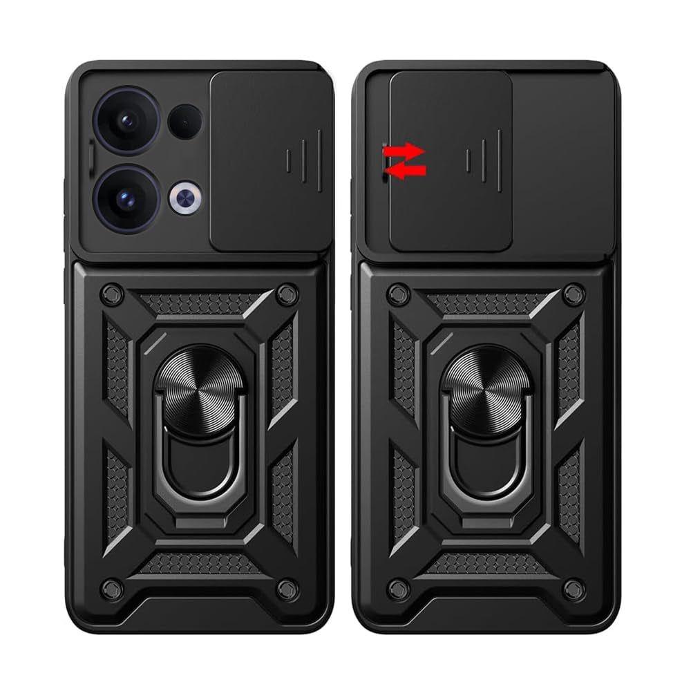 Θήκη για Oppo Reno13, Techsuit, CamShield, Μαύρο