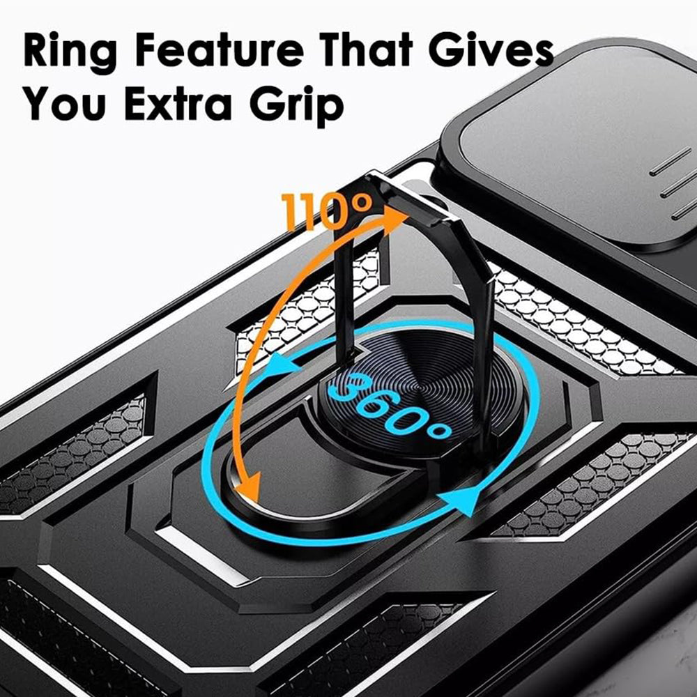 Θήκη για Oppo Reno13, Techsuit, CamShield, Μαύρο
