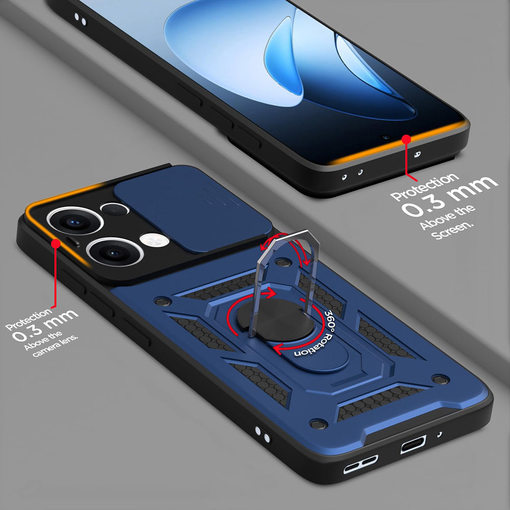 Θήκη για Oppo Reno13, Techsuit, CamShield, Ροζ