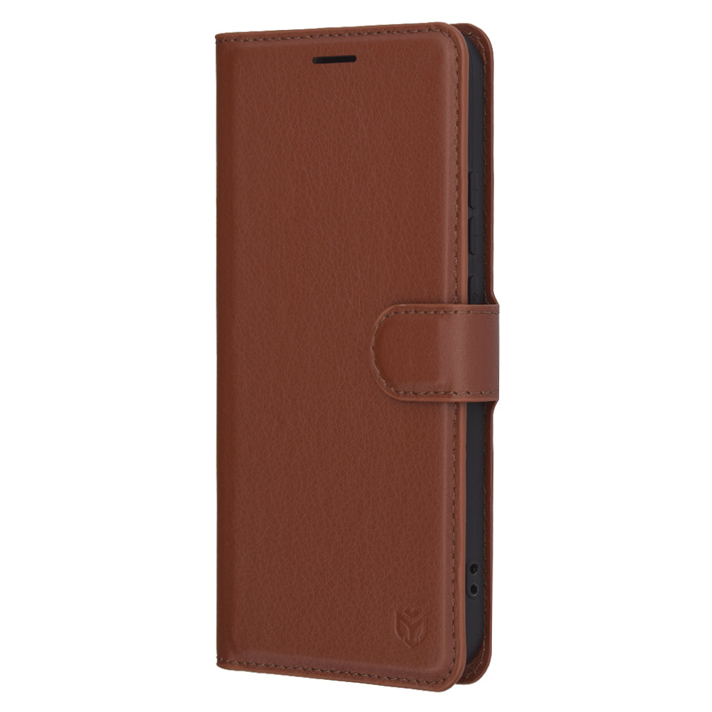 Θήκη για Oppo Reno13, Techsuit, Leather Folio, Καφέ