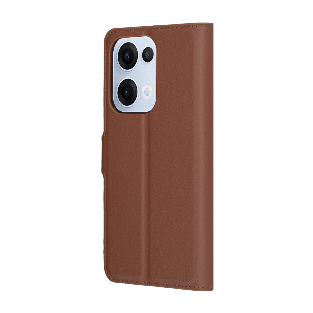 Θήκη για Oppo Reno13, Techsuit, Leather Folio, Καφέ