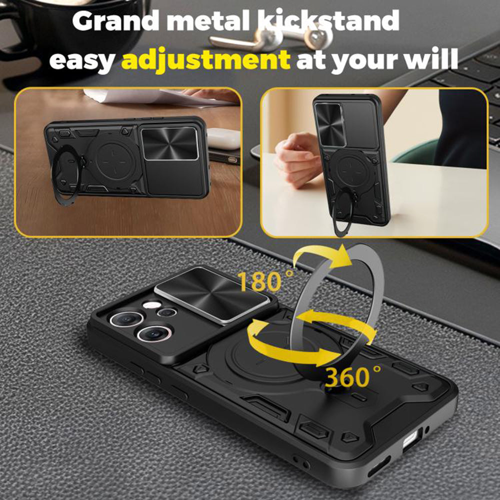 Θήκη για Oppo Reno14 FS 5G / Reno14 F, Techsuit, CamGuard Pro, Μαύρο
