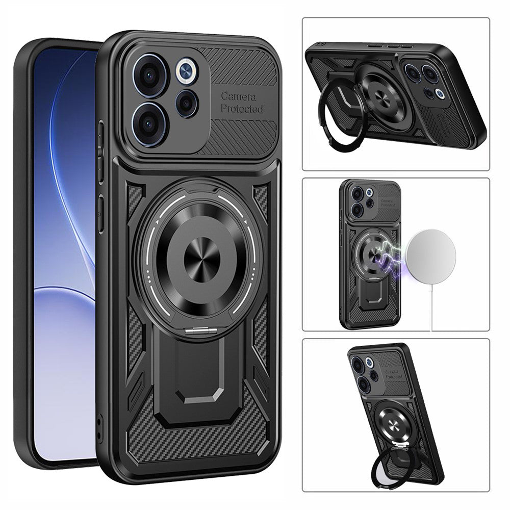 Θήκη για Oppo Reno15 FS / Reno15 F, Techsuit, RuggedCam, Μωβ
