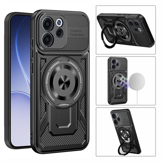 Θήκη για Oppo Reno15 FS / Reno15 F, Techsuit, RuggedCam, Μωβ