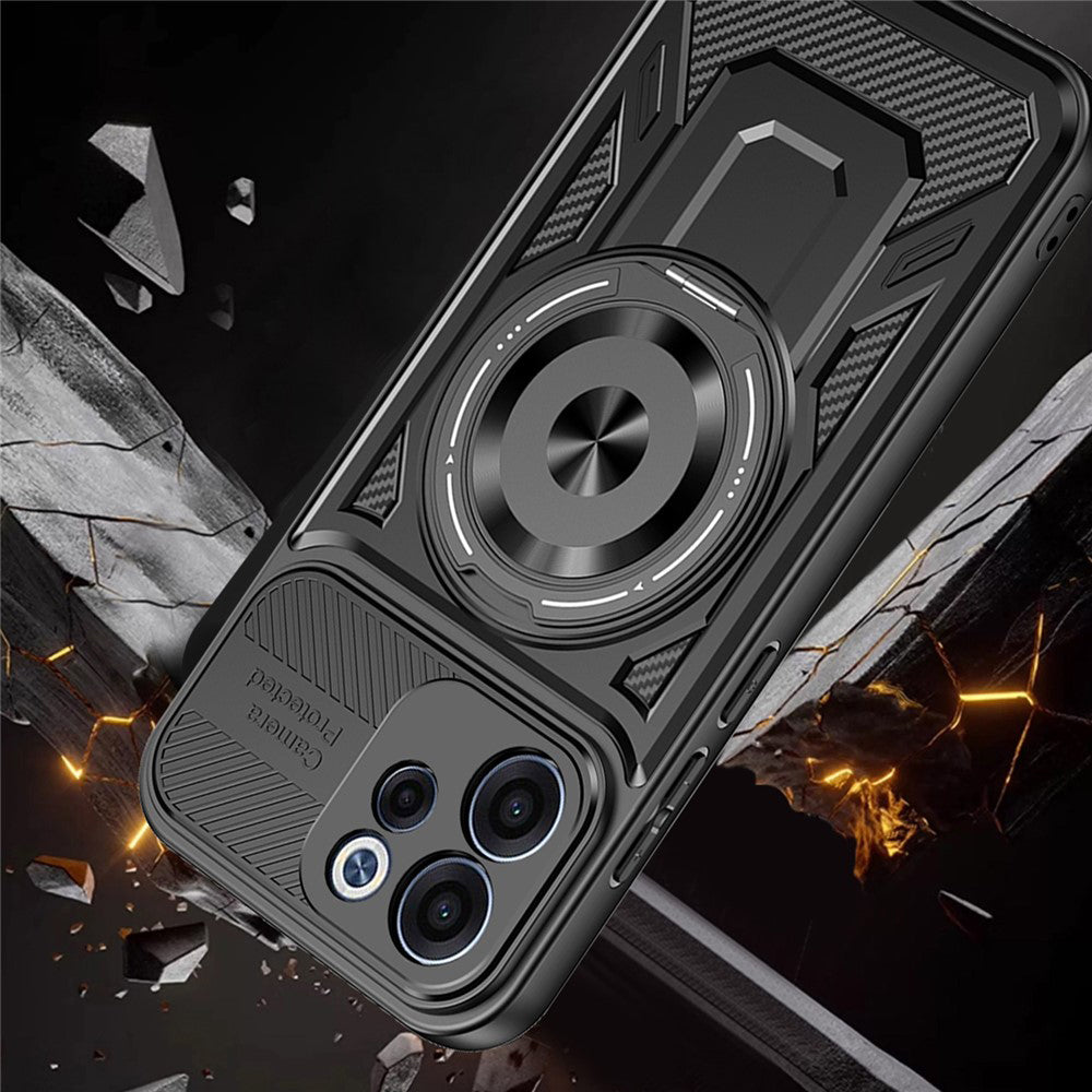 Θήκη για Oppo Reno15 FS / Reno15 F, Techsuit, RuggedCam, Μωβ