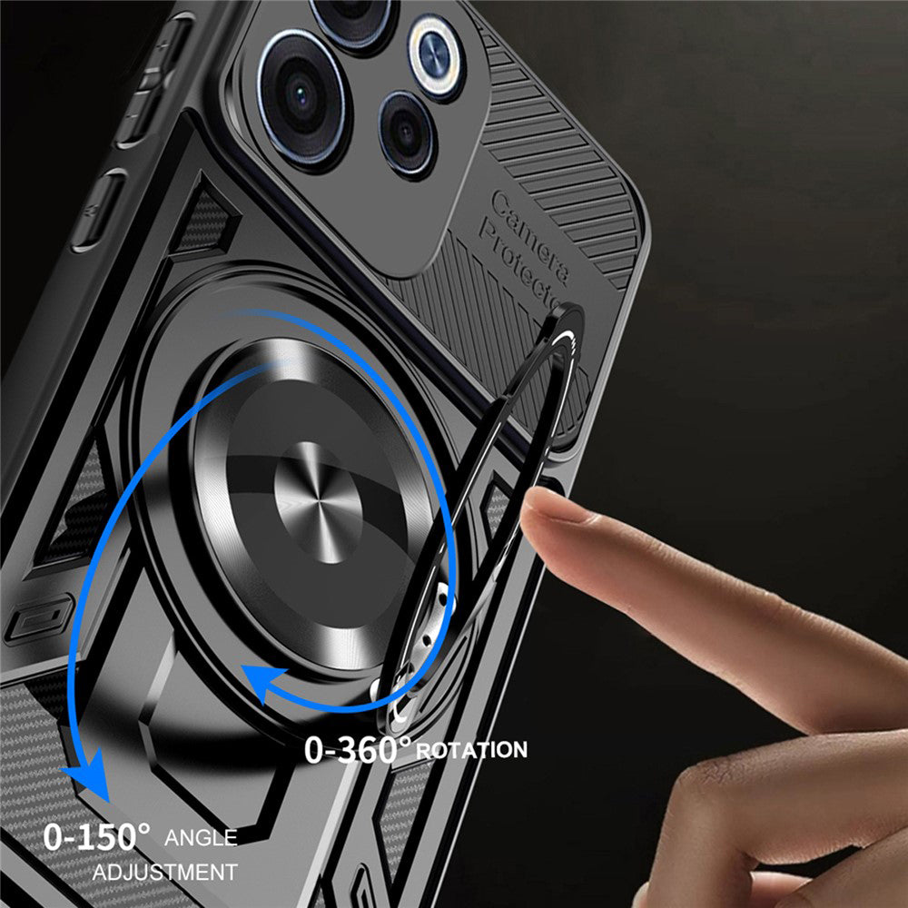 Θήκη για Oppo Reno15 FS / Reno15 F, Techsuit, RuggedCam, Μωβ