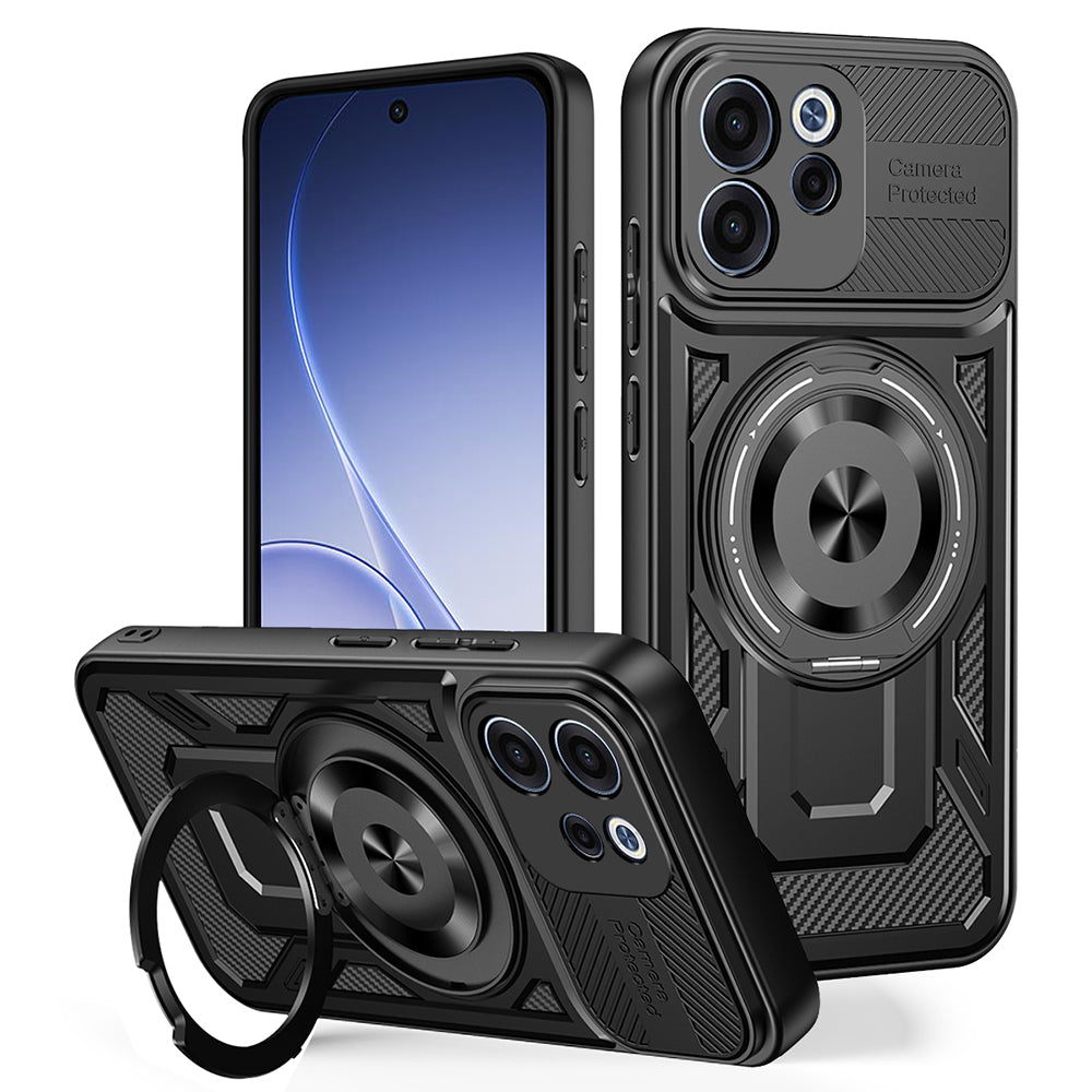 Θήκη για Oppo Reno15 FS / Reno15 F, Techsuit, RuggedCam, Μαύρη