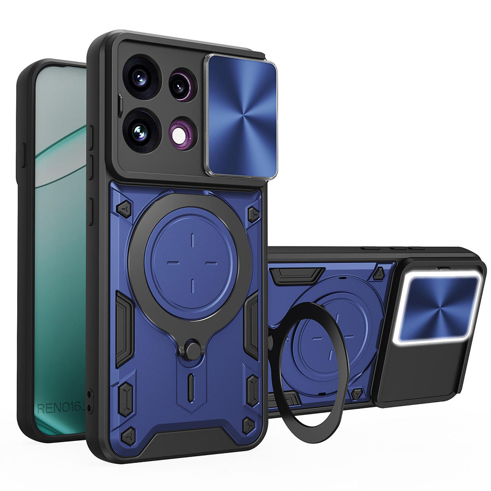 Θήκη για Oppo Reno16 F / Reno16 FS, Techsuit, CamGuard Pro, Μπλε