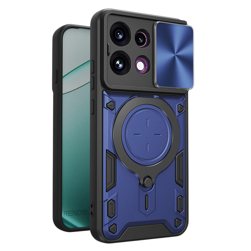 Θήκη για Oppo Reno16 F / Reno16 FS, Techsuit, CamGuard Pro, Μπλε