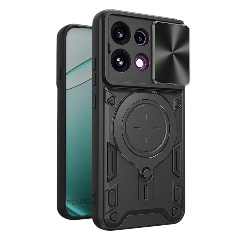 Θήκη για Oppo Reno16 F / Reno16 FS, Techsuit, CamGuard Pro, Μαύρο