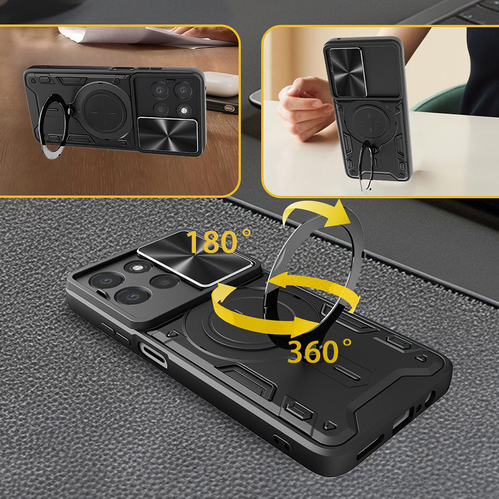 Θήκη για Oppo Reno16 / Reno16 Pro, Techsuit, CamGuard Pro, Κόκκινο