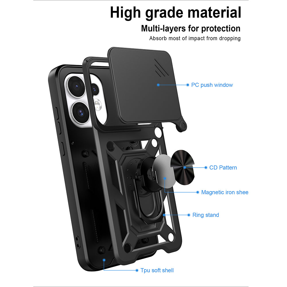 Θήκη για Oppo Reno16 / Reno16 Pro, Techsuit, CamShield, Μπλε