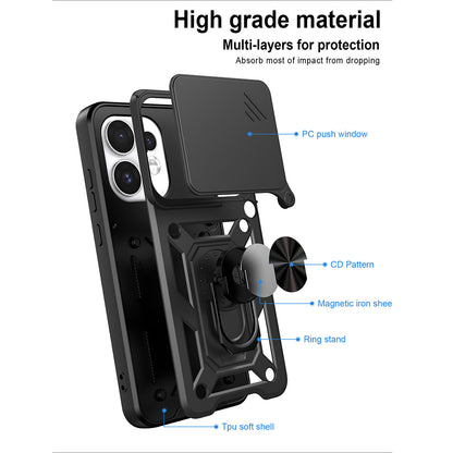 Θήκη για Oppo Reno16 / Reno16 Pro, Techsuit, CamShield, Μπλε