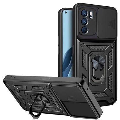 Θήκη για Oppo Reno6 5G, Techsuit, CamShield, Μαύρο