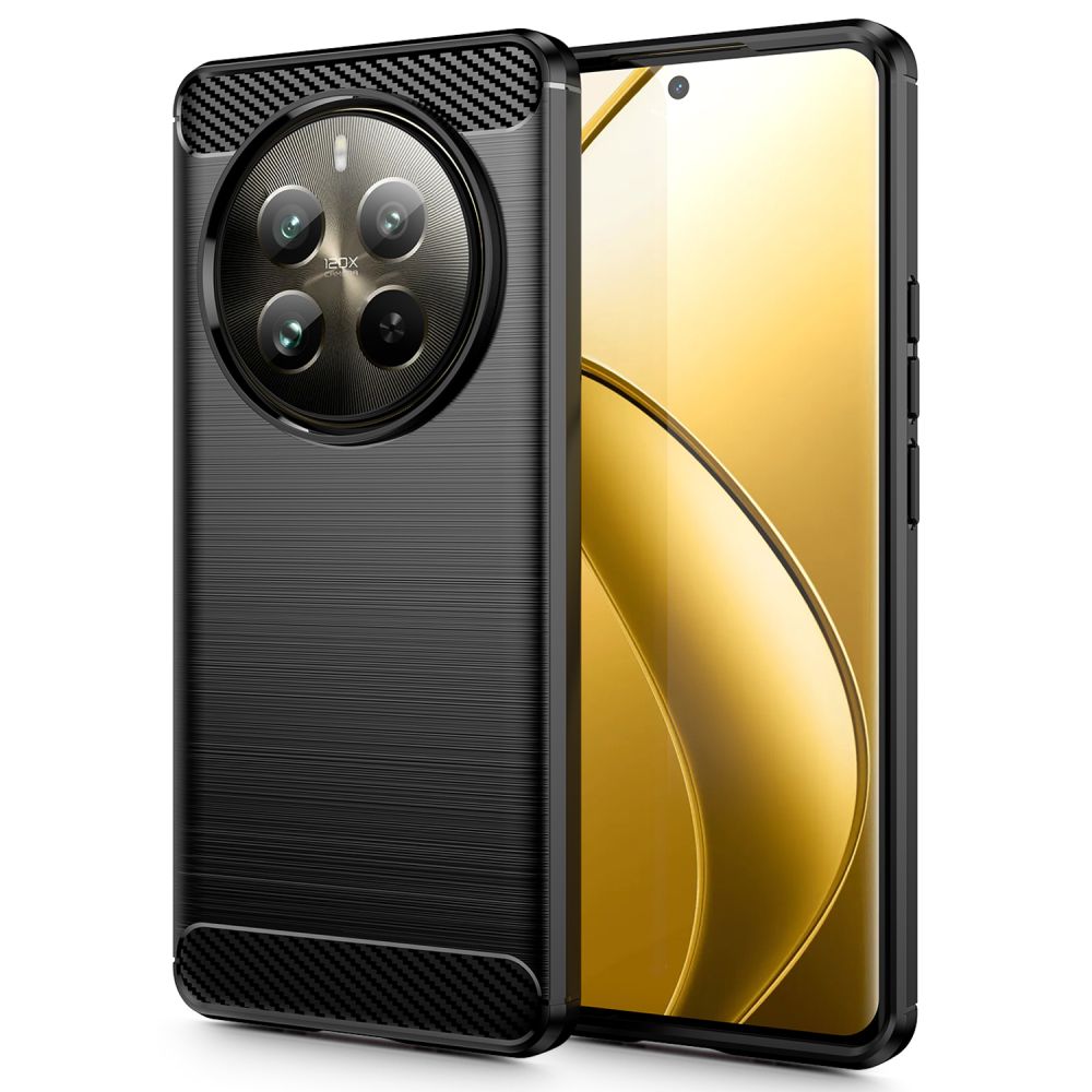 Θήκη για Realme 12 Pro / 12 Pro+, Tech-Protect, Carbon, Μαύρο 