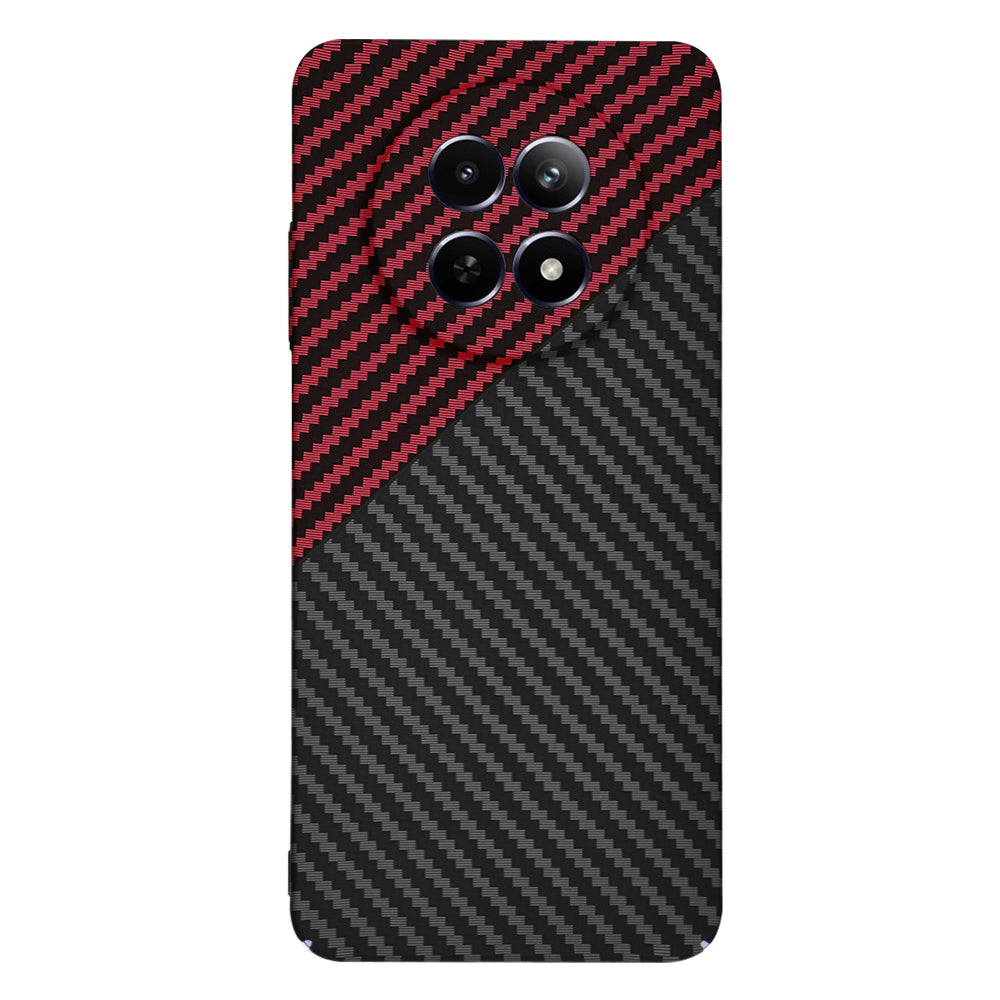 Θήκη για Realme 12x / 12, Techsuit, Carbonite FiberShell, Μαύρο Κόκκινο