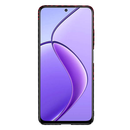 Θήκη για Realme 12x / 12, Techsuit, Carbonite FiberShell, Μαύρο Κόκκινο