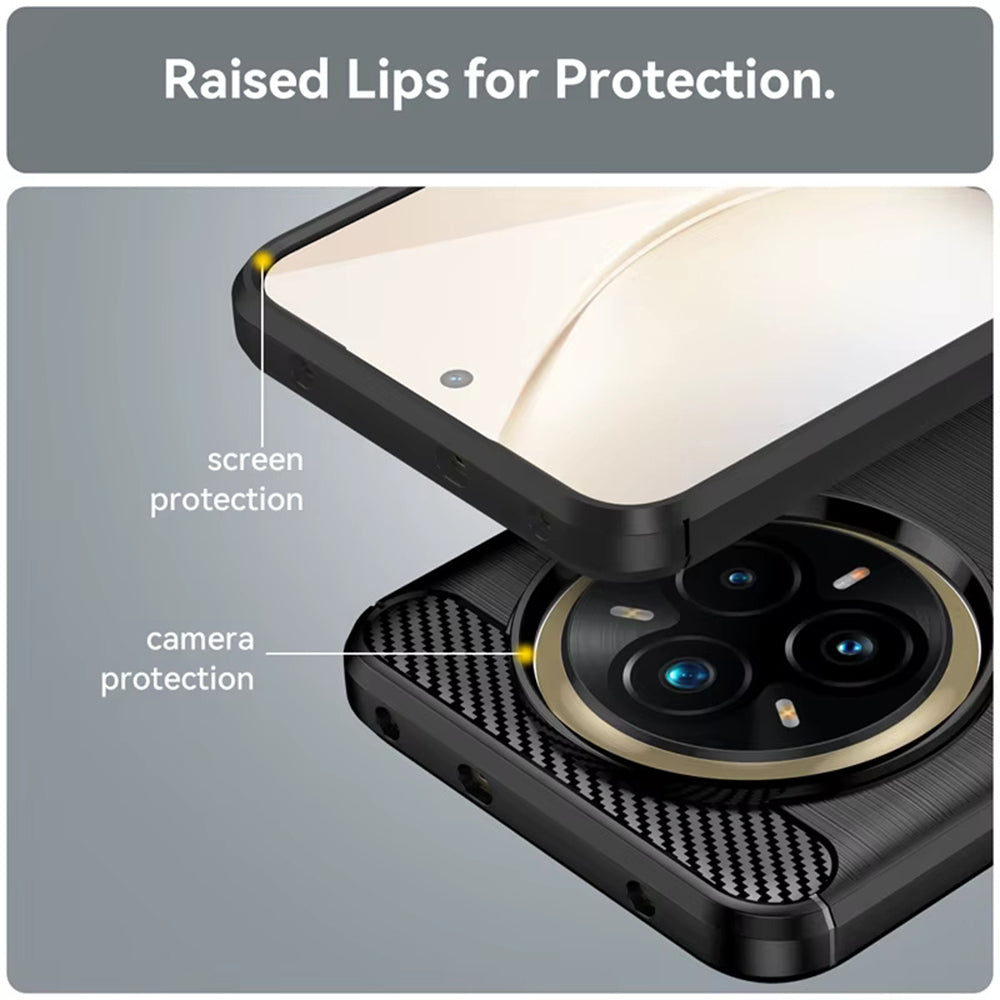 Θήκη για Realme 14 Pro+, Techsuit, Carbon, Μαύρο