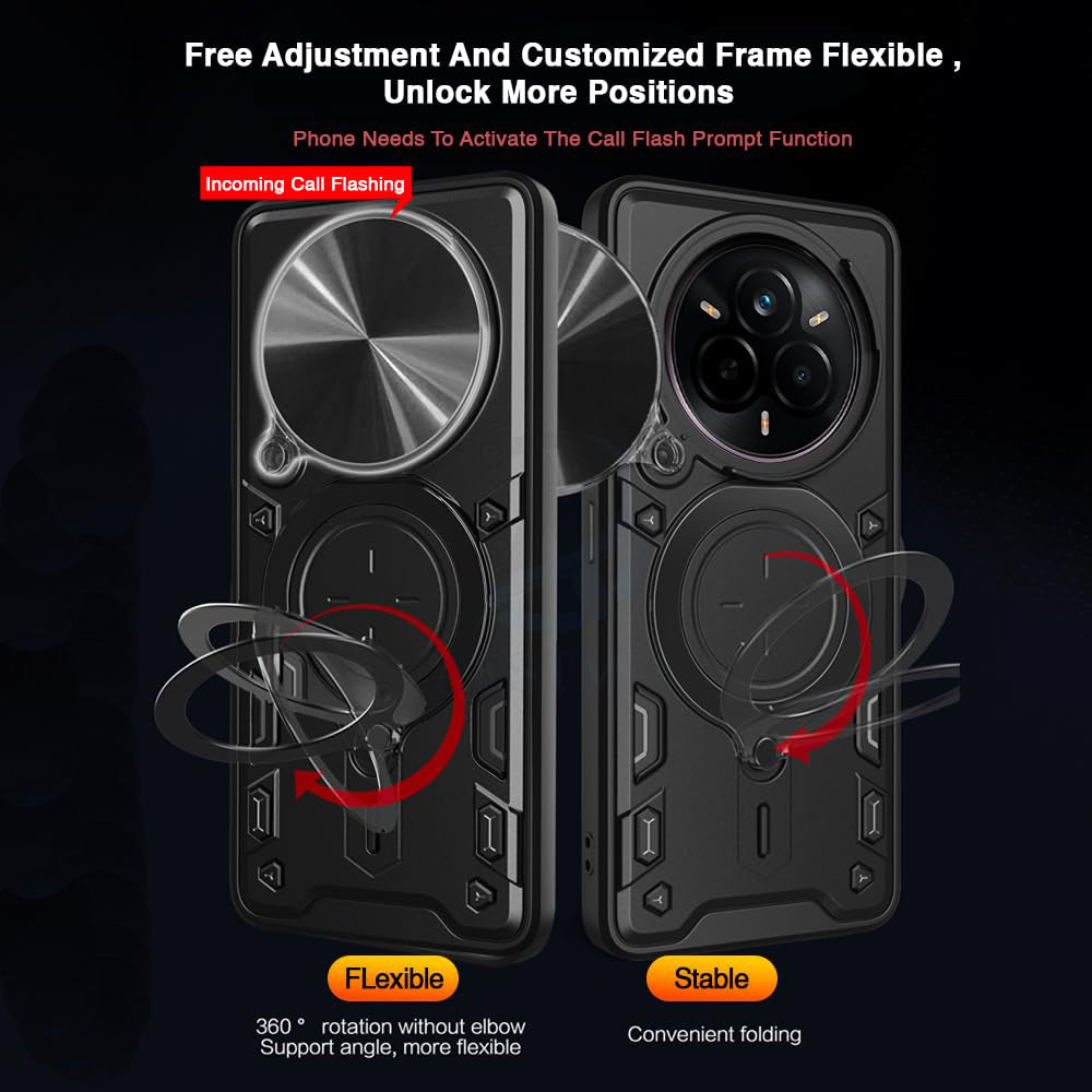 Θήκη για Realme 14 Pro, Techsuit, CamGuard Pro, Μαύρη