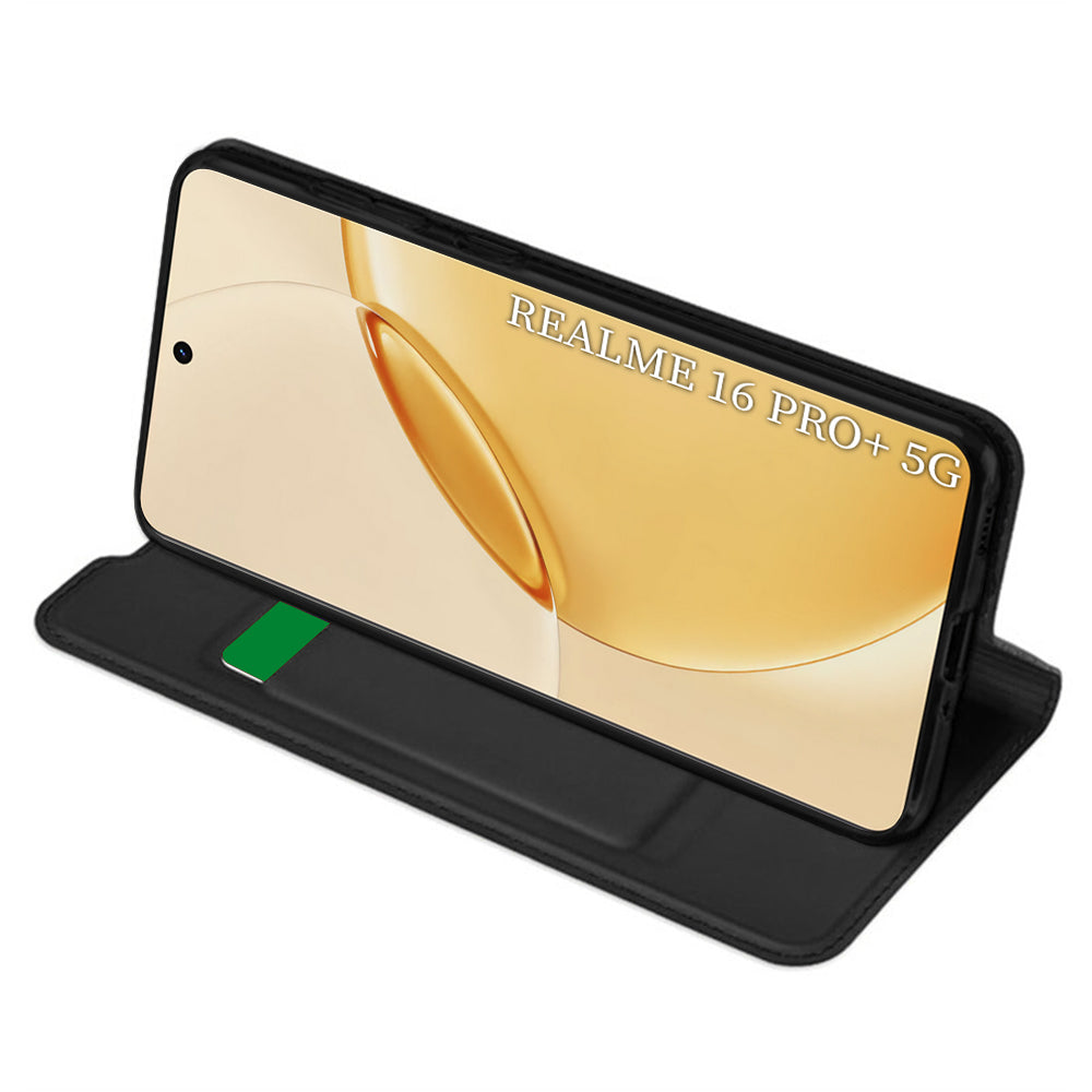 Θήκη για Realme 16 Pro+, Techsuit, Magskin Book, Μαύρη
