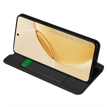 Θήκη για Realme 16 Pro+, Techsuit, Magskin Book, Μαύρη