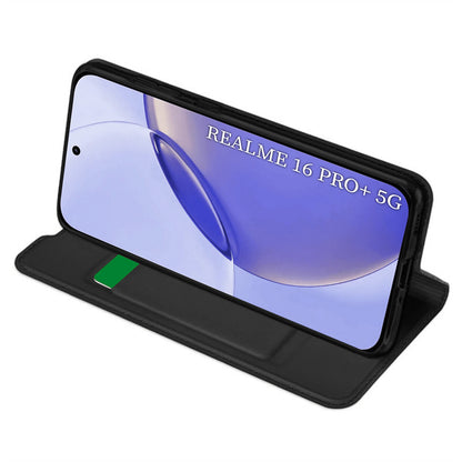 Θήκη για Realme 16 Pro, Techsuit, Magskin Book, Μαύρη