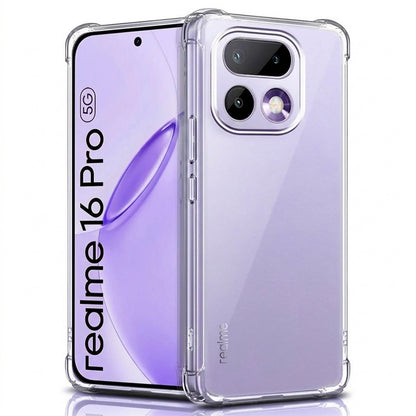 Case for Realme 16 Pro, Techsuit, Shockproof Clear, Transparent