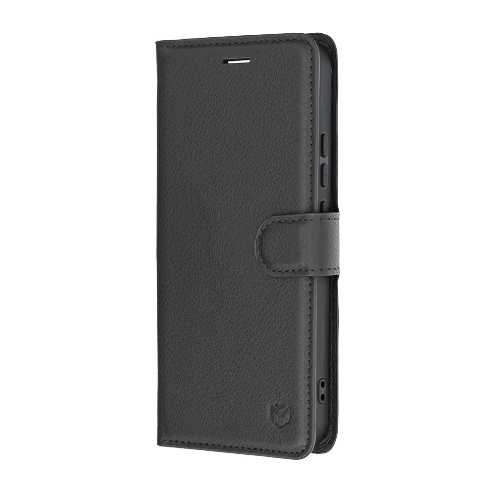 Θήκη για Realme 16, Techsuit, Leather Folio, Μαύρη