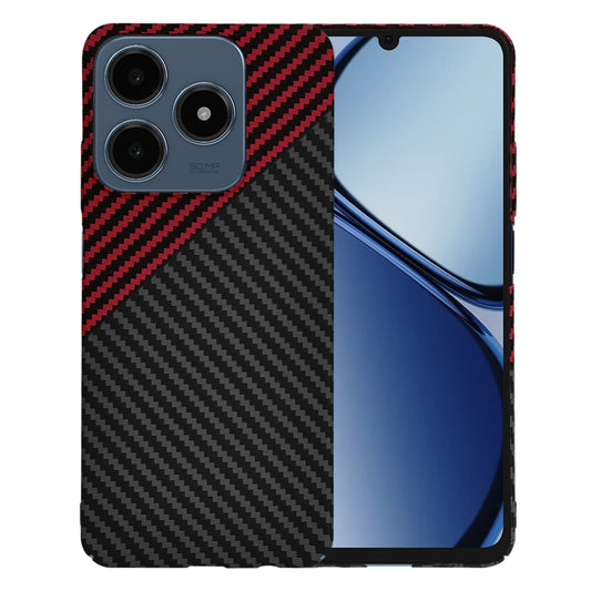Θήκη για Realme C63 / C61, Techsuit, Carbonite FiberShell, Μαύρο Κόκκινο