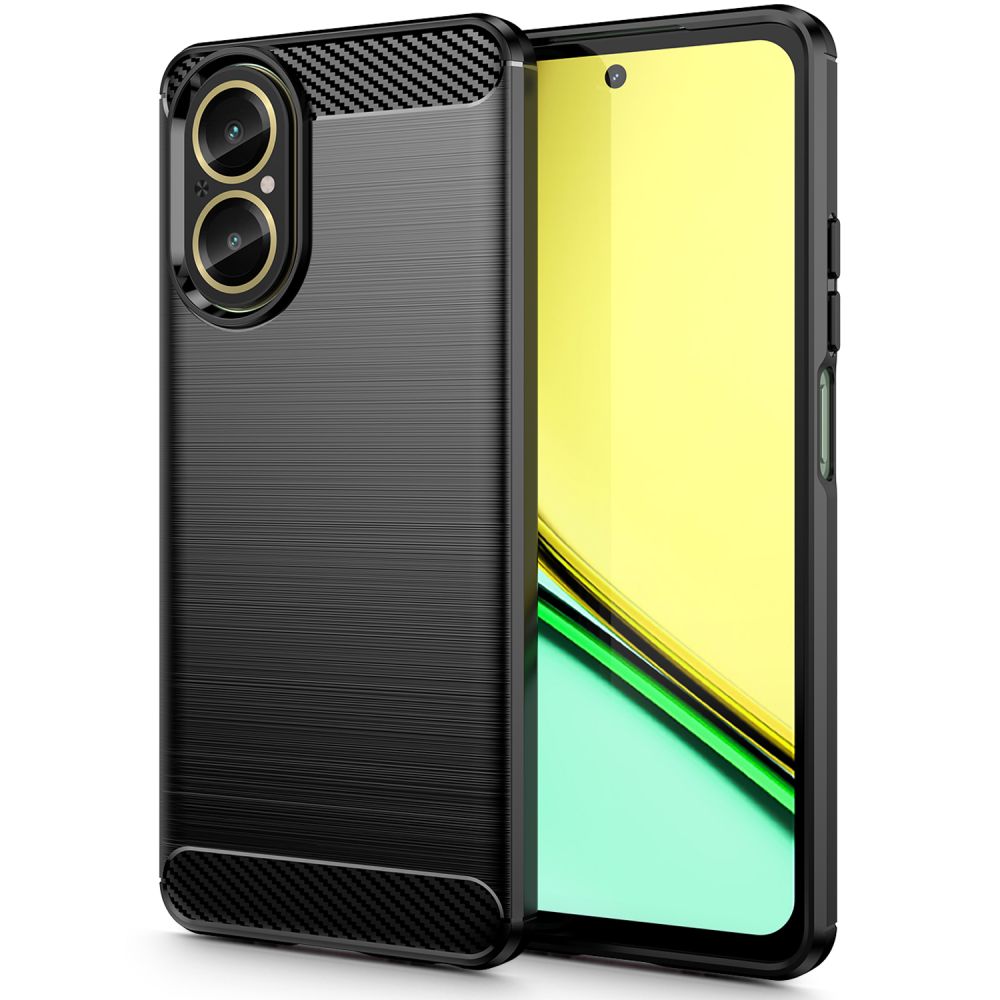 Θήκη για Realme C67 4G, Tech-Protect, Carbon, Μαύρο 