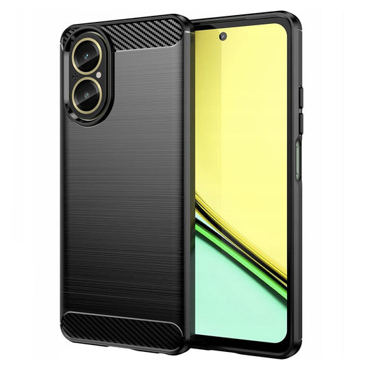 Θήκη για Realme C67 4G, Techsuit, Carbon, Μαύρο