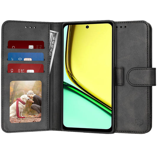 Θήκη για Realme C67 4G, Techsuit, Diary Book, Μαύρη