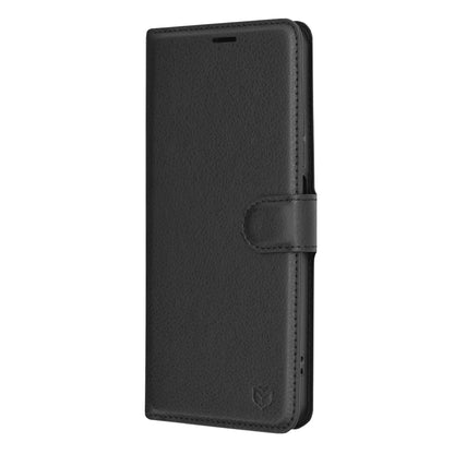 Θήκη για Realme C67 4G, Techsuit, Δερμάτινο Φύλλο, Μαύρο