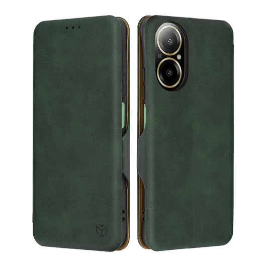 Θήκη για Realme C67 4G, Techsuit, Safe Wallet Plus, Πράσινο