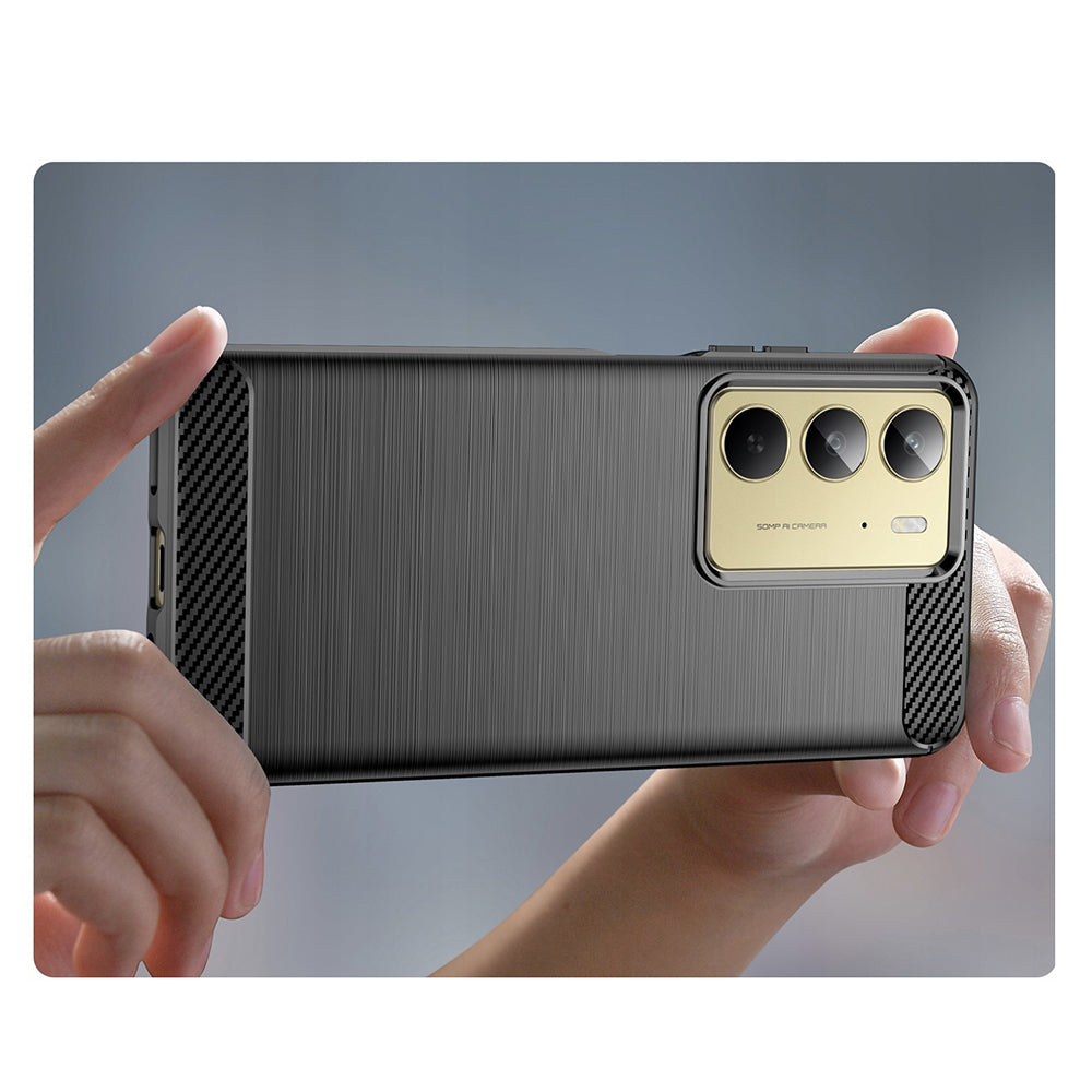 Θήκη για Realme C75 5G / 14x, Techsuit, Carbon, Μαύρο