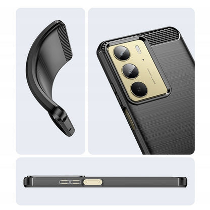 Θήκη για Realme C75 5G / 14x, Techsuit, Carbon, Μαύρο